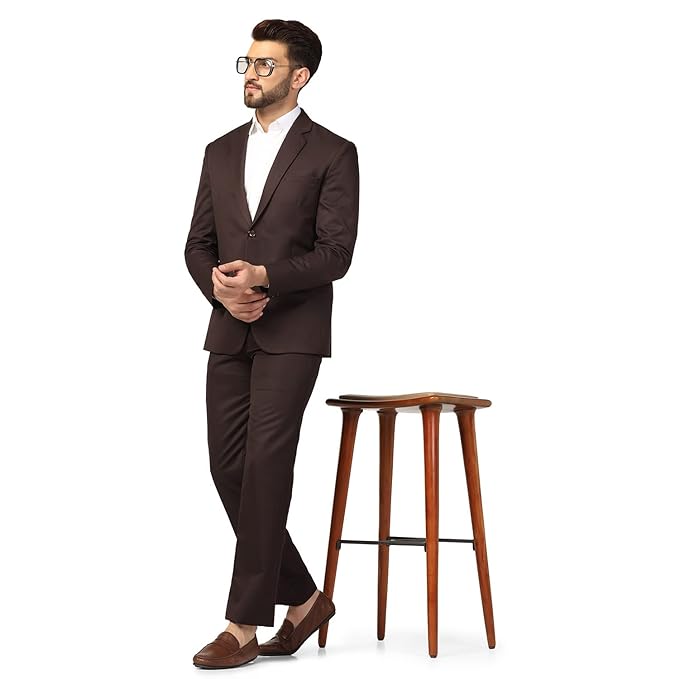 Mens Slim Fit Two Piece Suit Set