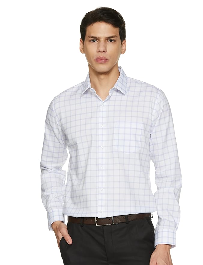 Slim Fit Checkered Solid Shirt